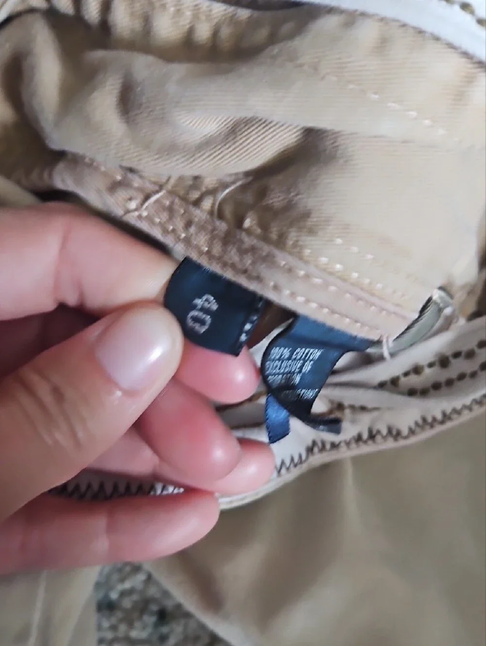 Ralph Lauren Beige Flat-Front Cotton Shorts